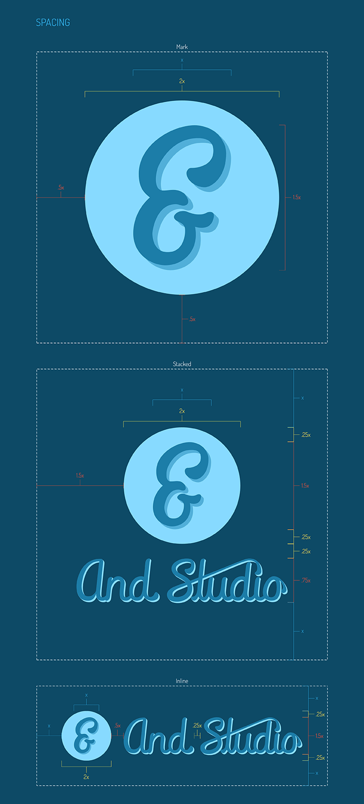 Brand Style Guide - And Studio - Spacing