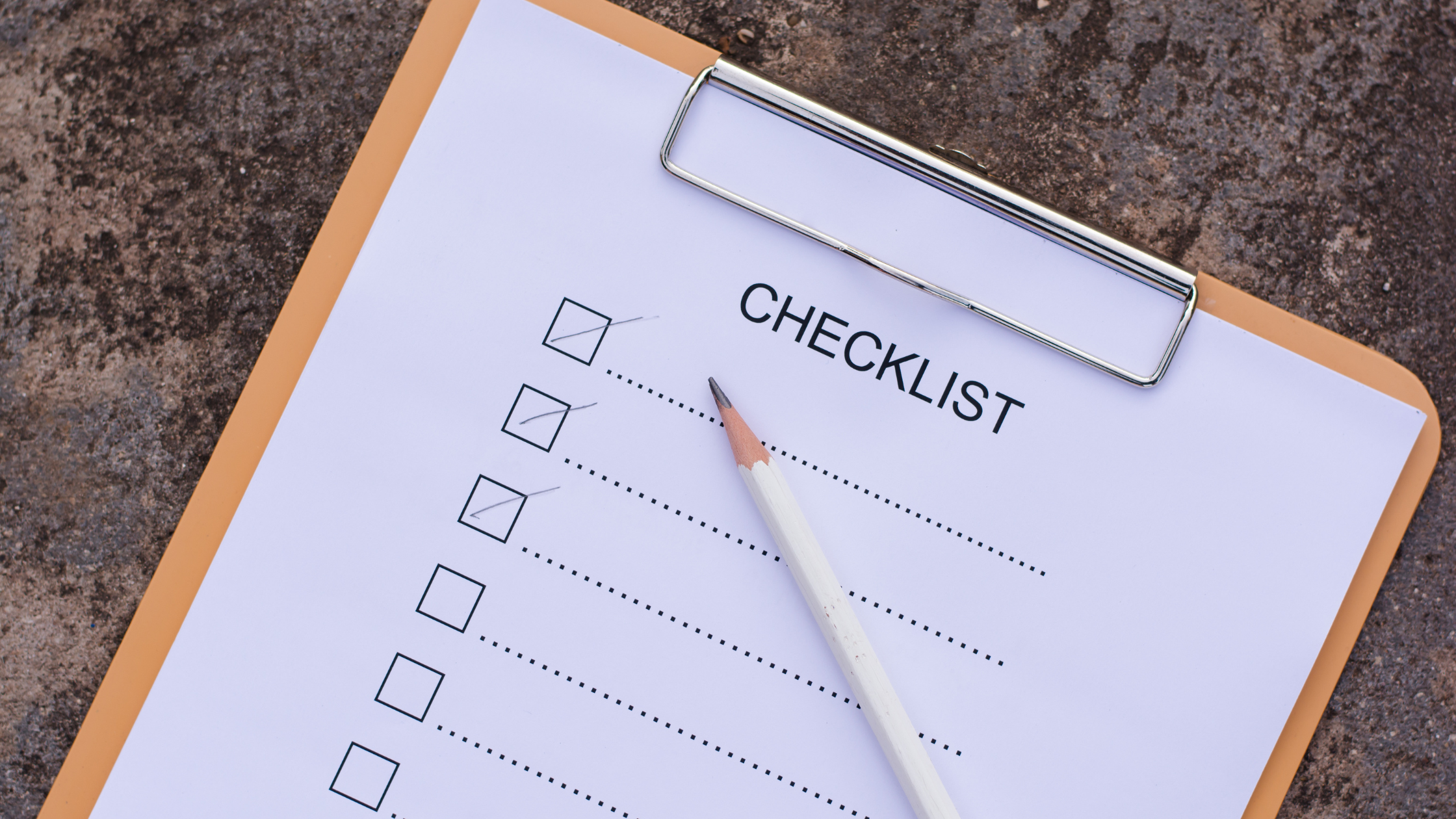 google-business-profile-audit-checklist Blank checklist on a clipboard, representing the common Google Business Profile mistakes local businesses overlook